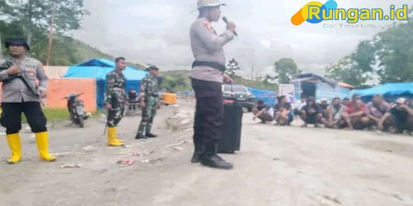 Polres Buru-Kodim 1506 Namlea operasi gabungan Peti Gunung Botak.